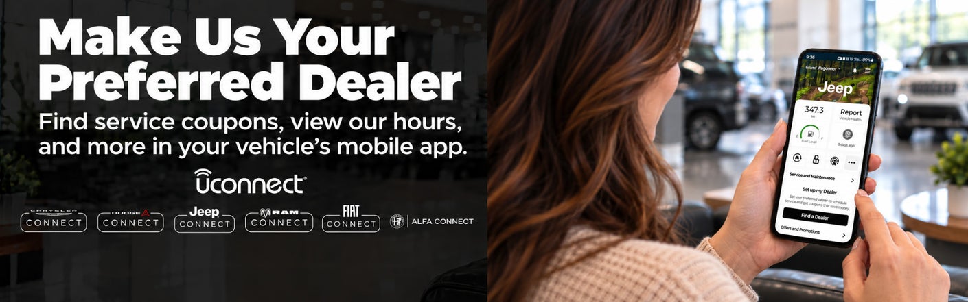 uconnect® make us your preferred dealer | Jim Shorkey CDJR North Huntingdon in North Huntingdon PA
