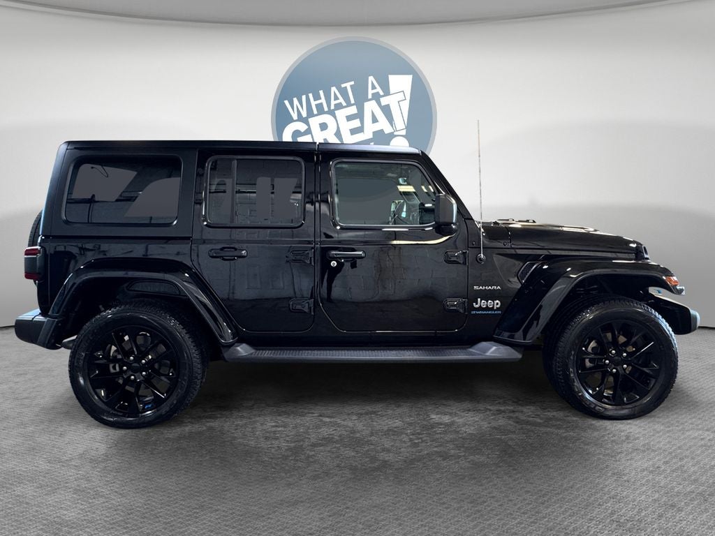 Used 2023 Jeep Wrangler 4xe Sahara 4XE with VIN 1C4JJXP61PW686142 for sale in Irwin, PA