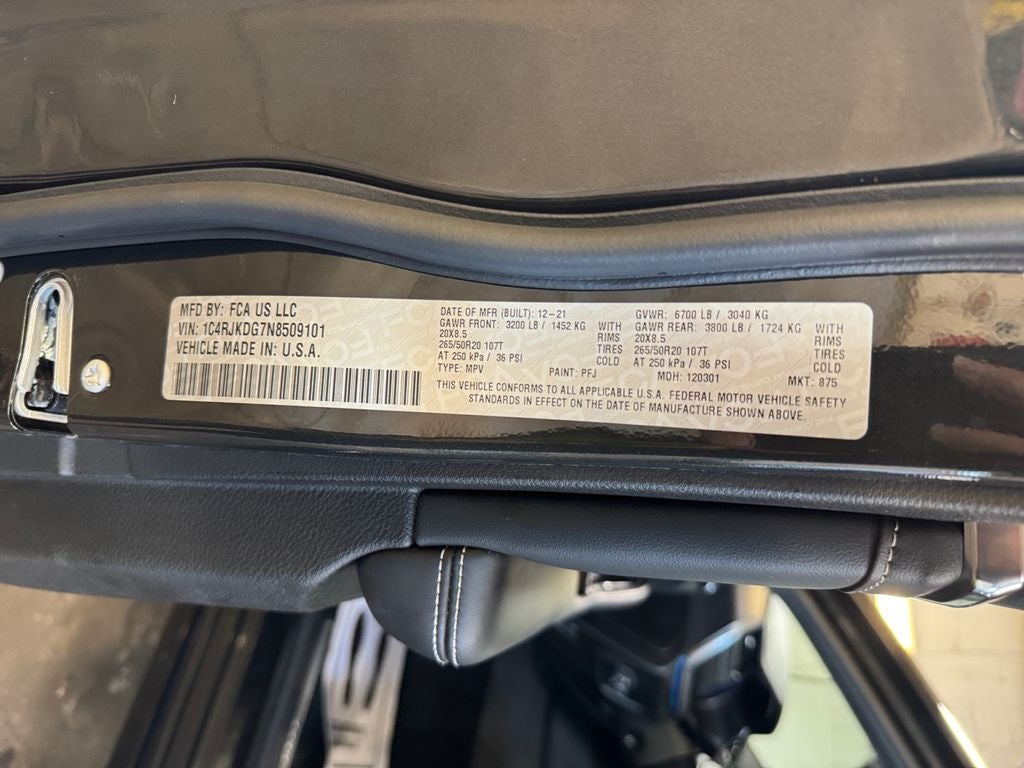 2022 Jeep Grand Cherokee L Overland