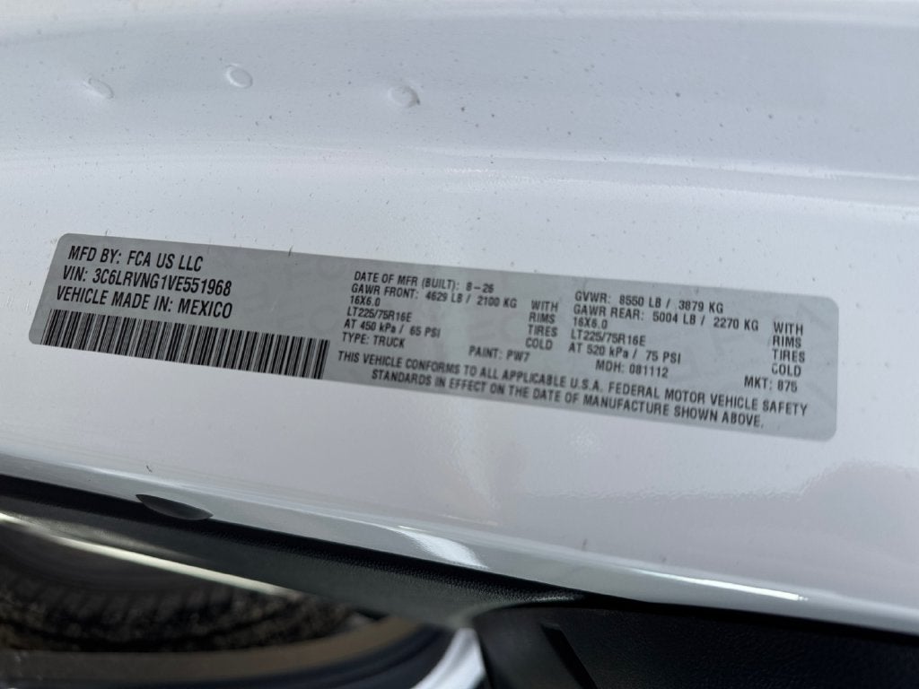 2027 RAM Promaster Low Roof / 118" WB