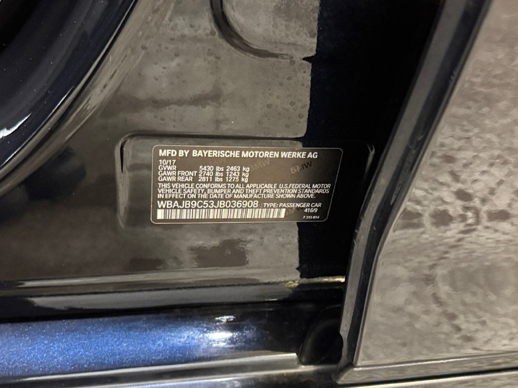 2018 BMW 5 Series M550i xDrive