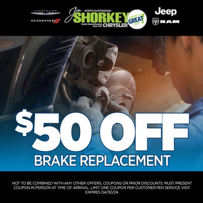 $50 OFF Brake Replacement