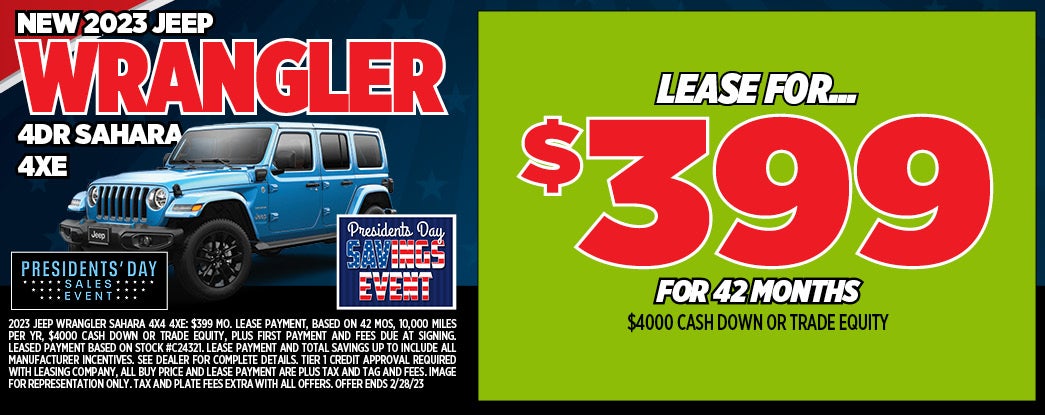 New 2023 Jeep Wrangler Special at Jim Shorkey CDJR North Huntingdon